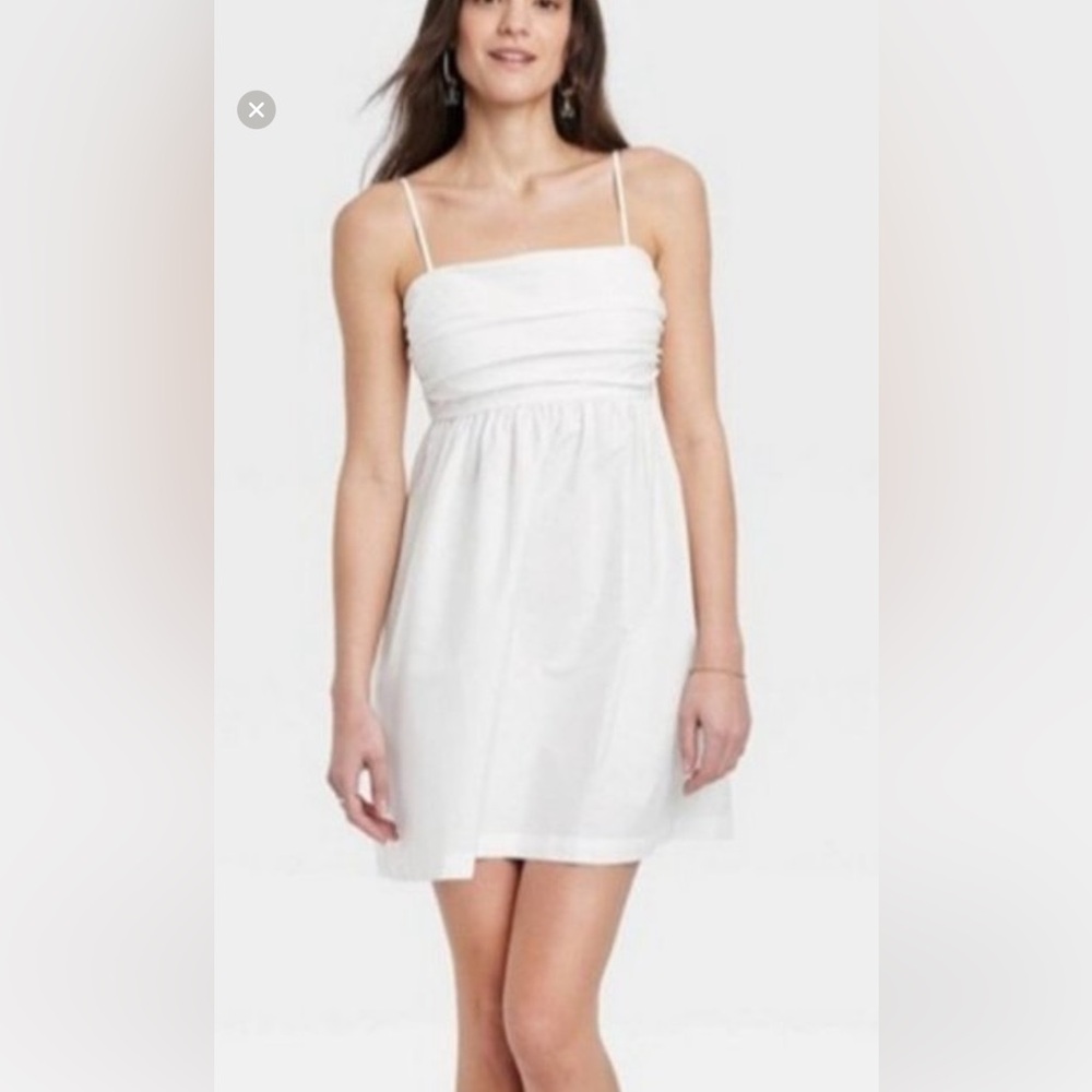a new day White Sleeveless Spaghetti Strap Sundress